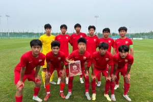 青少年精英联赛决赛第一阶段,上海海港U17队战胜广东广州豹